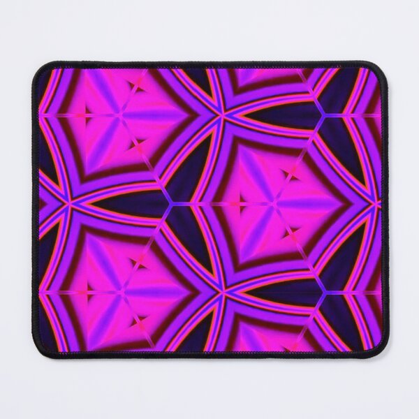 Item preview, Pink Black Psychedelic Geometry Abstraction Shapes Mania designed and sold by Shapes-Mania.