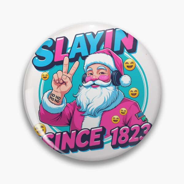 Item preview, Funny Santa Slayin Since 1823 Shirt – Bold Pink Retro Christmas Design | Playful Holiday Gift designed and sold by wellie-chic.