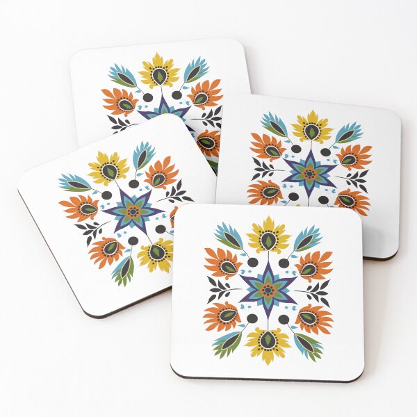 Item preview, Colorful Polish Flowers Pattern | wycinanki | Folklore | Folk Art designed and sold by xiao xuans.