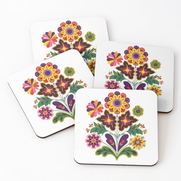 Item preview, Colorful Polish Flowers Pattern | wycinanki | Folklore | Folk Art designed and sold by xiao xuans.