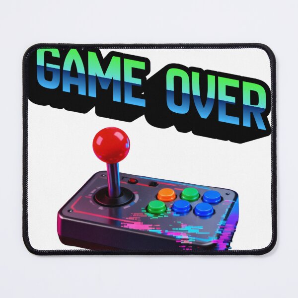 Item preview, GAME OVER Retro Arcade Stick Synthwave 80s Gamer T-Shirt designed and sold by Pandora´s Box.