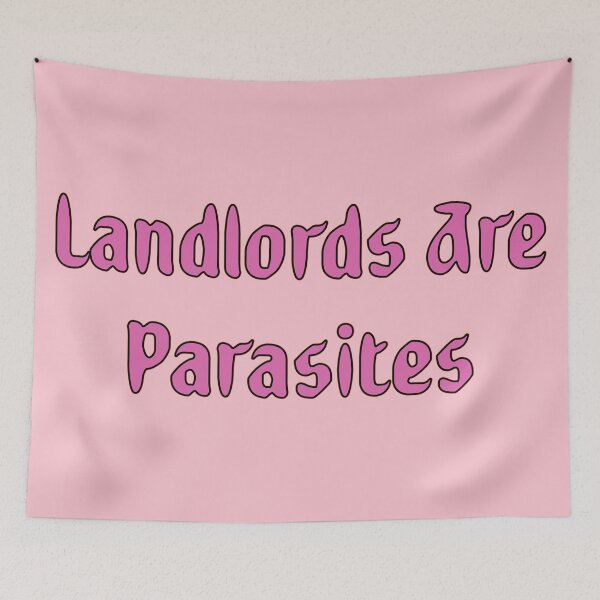 Item preview, Housing Justice Poster | Anti Landlord Design - Rent Strike Art, Tenant Union Wall Decor & Socialist Housing Stickers designed and sold by RevolutionToday.