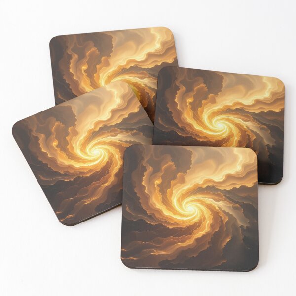 Item preview, Cosmic Spiral - Energy, Depth & Movement – Abstract meets Universe in golden Motion designed and sold by FotoworldEdel.