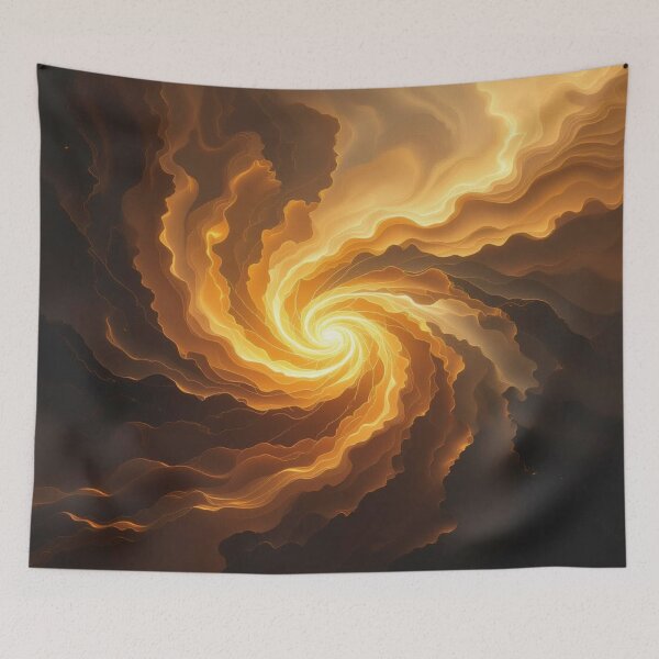 Item preview, Cosmic Spiral - Energy, Depth & Movement – Abstract meets Universe in golden Motion designed and sold by FotoworldEdel.