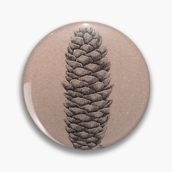 Item preview, Spruce cone fineliner illustration designed and sold by Adam Wróbel.