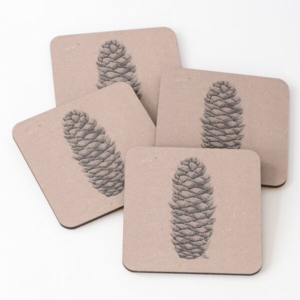 Item preview, Spruce cone fineliner illustration designed and sold by Adam Wróbel.