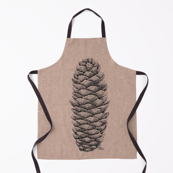 Item preview, Spruce cone fineliner illustration designed and sold by Adam Wróbel.