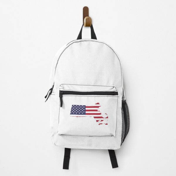 Item preview, Massachusetts USA Flag Silhouette – Stars and Stripes State Outline designed and sold by Paper Drip.