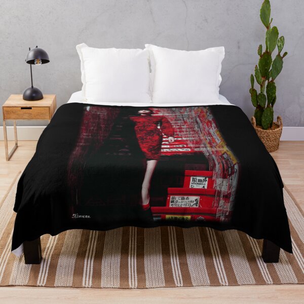 Item preview, Lady in red in London - glamorous fashion portrait designed and sold by KsaveraArt.