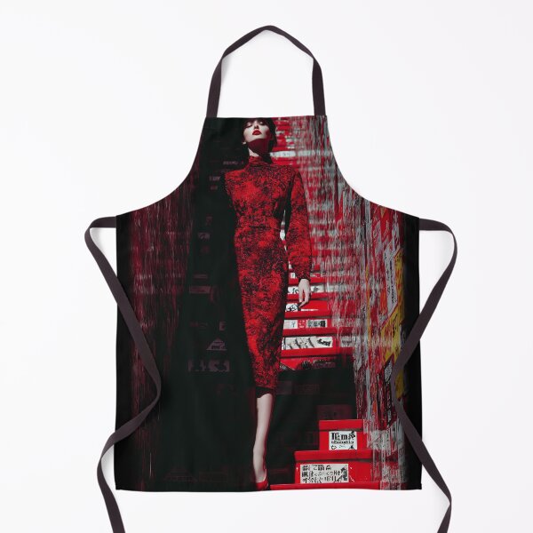 Item preview, Lady in red in London - glamorous fashion portrait designed and sold by KsaveraArt.