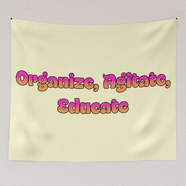 Item preview, Organize Agitate Educate Poster | Marxist Theory Wall Art - Socialist Study Print, Political Education Decor & Leftist Movement Stickers designed and sold by RevolutionToday.