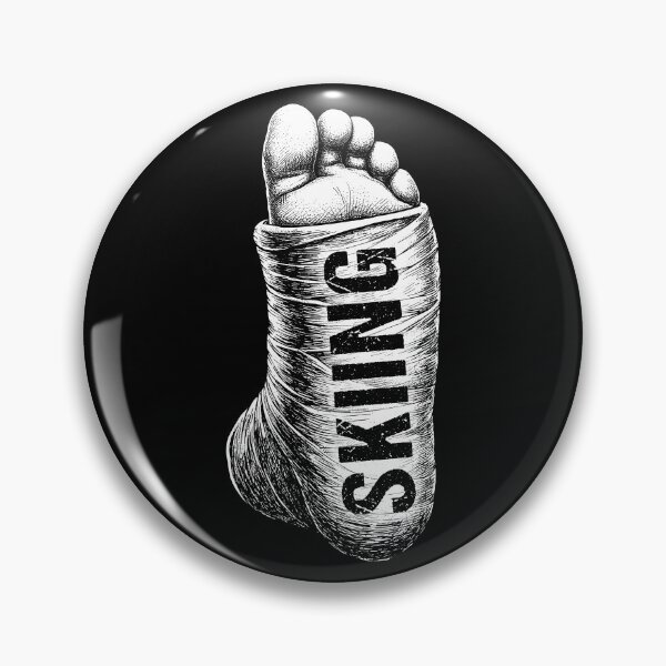 Item preview, Skiing Skier Funny Broken Ankle Vintage Downhill Skiers designed and sold by GrandeDuc.