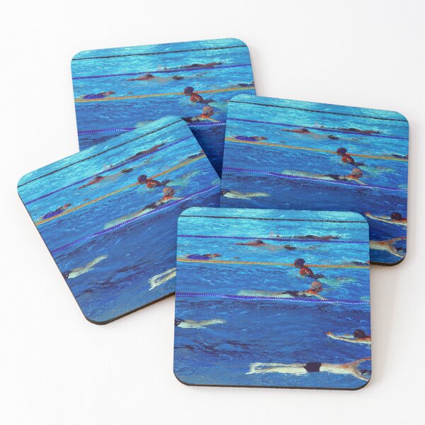 Item preview, Swimmers in the pool - Night Swim designed and sold by CarolinaReina.