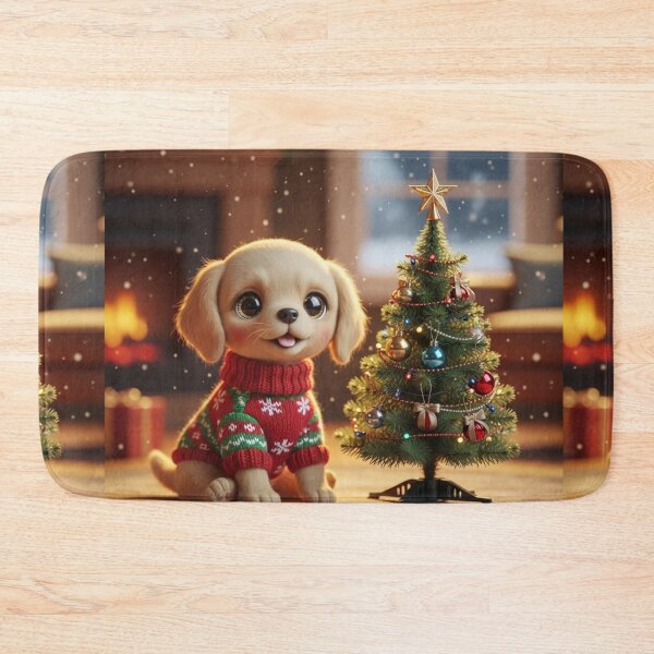 Item preview, Cute Dog in Christmas Sweater designed and sold by PetJoyPrintsCO.