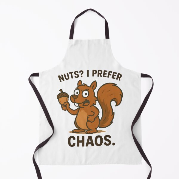 Item preview, Funny Angry Squirrel Cartoon Nuts I Prefer Chaos Quote Design. designed and sold by The-T-In-Retro.