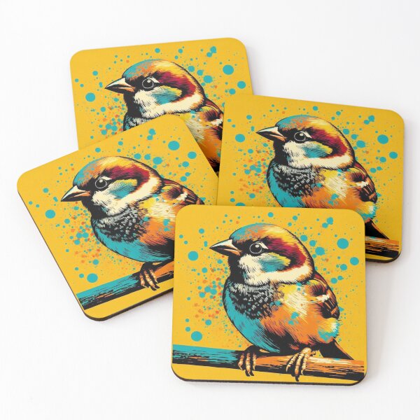 Item preview, cute sparrow bird designed and sold by Dogandesighn.