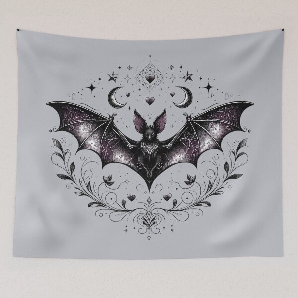 Item preview, Night-Wing Gothic Bat – Dark Mystic Symbol designed and sold by Roberta Calabrese.