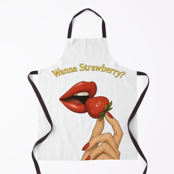 Item preview, Wanna Strawberry? – Glossy Lips & Berry Tease Print by GGSTCraft designed and sold by ggstcraft.