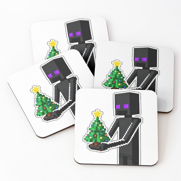 Item preview, Pixel Christmas Tree Enderman Style Holiday Block Game Art designed and sold by Pandora´s Box.