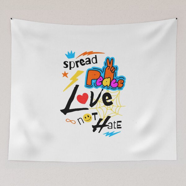Item preview, Spread Peace Love Message designed and sold by Oniyasha.
