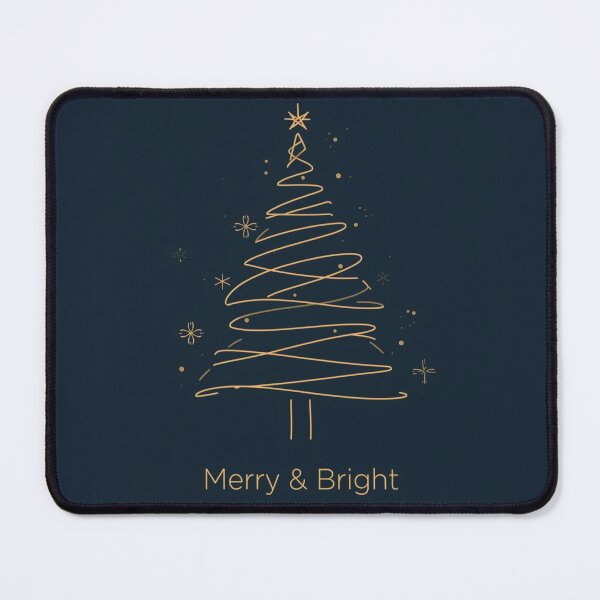Item preview, Merry & Bright Minimal Christmas Tree | Elegant Gold Line Art Holiday Design designed and sold by AM-little-shop.