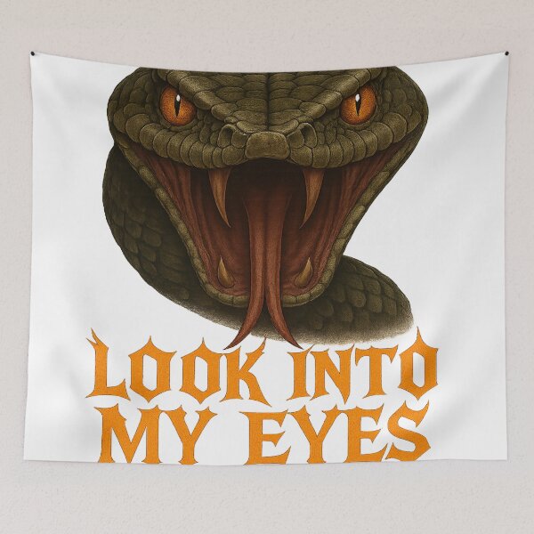 Item preview, Eyes That Bite – Bold Snake Gaze Design by GGSTCraft designed and sold by ggstcraft.