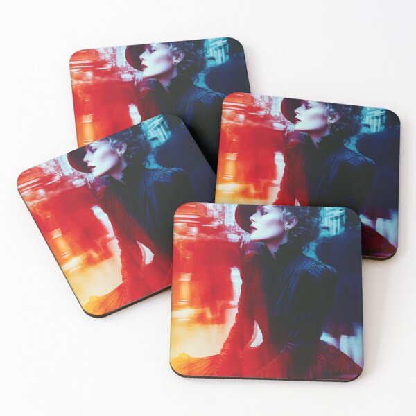 Item preview, Lady in black in London - glamorous fashion portrait designed and sold by KsaveraArt.