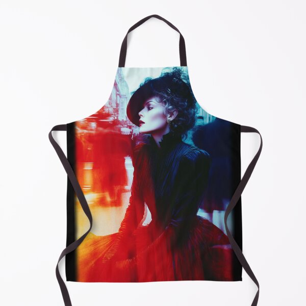 Item preview, Lady in black in London - glamorous fashion portrait designed and sold by KsaveraArt.