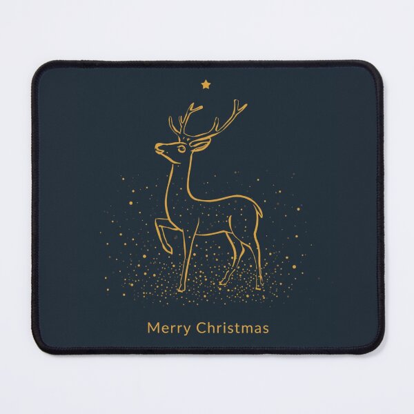 Item preview, Minimal Reindeer Line Art | Elegant Gold Christmas Design designed and sold by AM-little-shop.