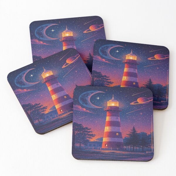Item preview, Cosmic Lighthouse - A Surreal Space Scene designed and sold by Dimka19.