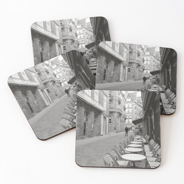Item preview, Street in Saint-Malo - Black and White Photography in France designed and sold by CarolinaReina.