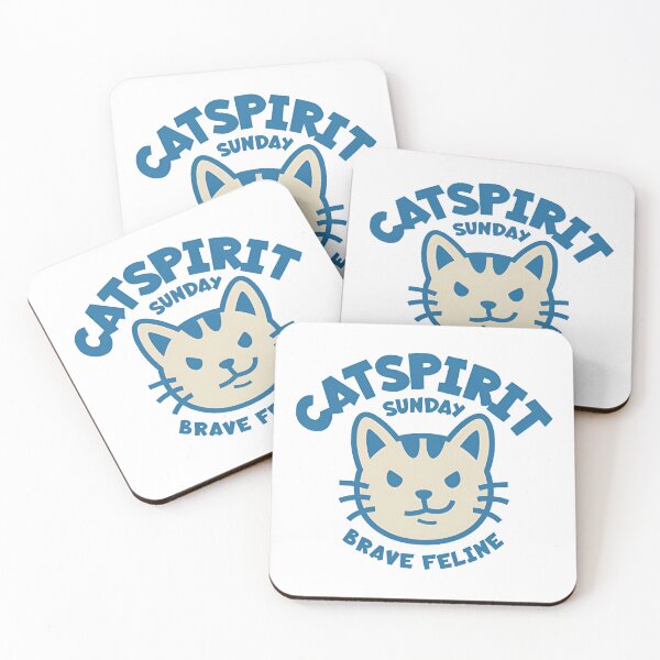 Item preview, Cat Spirit Brave Feline Sunday Mascot Graphic designed and sold by Oniyasha.