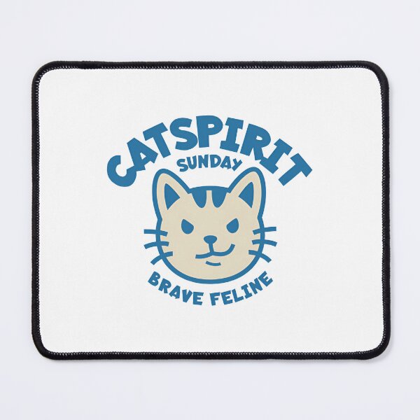 Item preview, Cat Spirit Brave Feline Sunday Mascot Graphic designed and sold by Oniyasha.