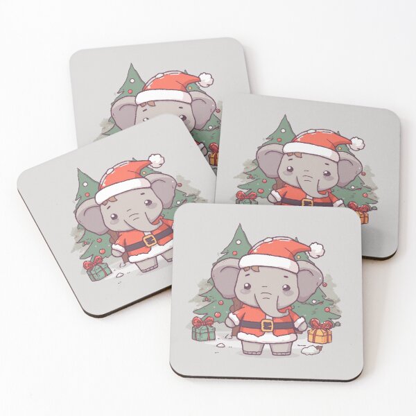 Item preview, Cute Christmas Elephant with Presents designed and sold by CANDO ART STORE.