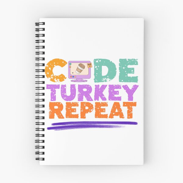 Item preview, Code Turkey Repeat – Funny Thanksgiving Design for Programmers designed and sold by PeteLawliiet.