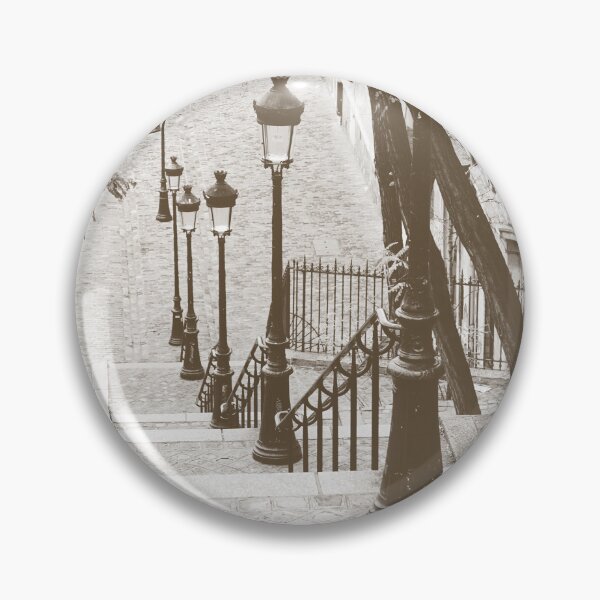 Item preview, Montmartre Steps and Parisian Lamp Posts designed and sold by CarolinaReina.