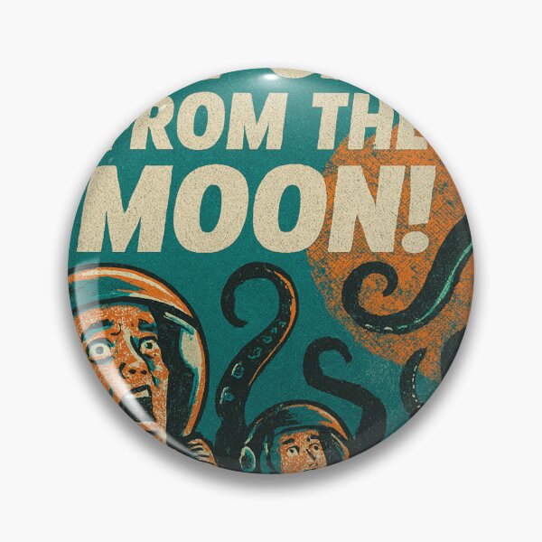 Item preview, Retro Pulp Sci-Fi Tentacle Horror - Vintage Astronauts vs Moon Monster designed and sold by Vallentinez.
