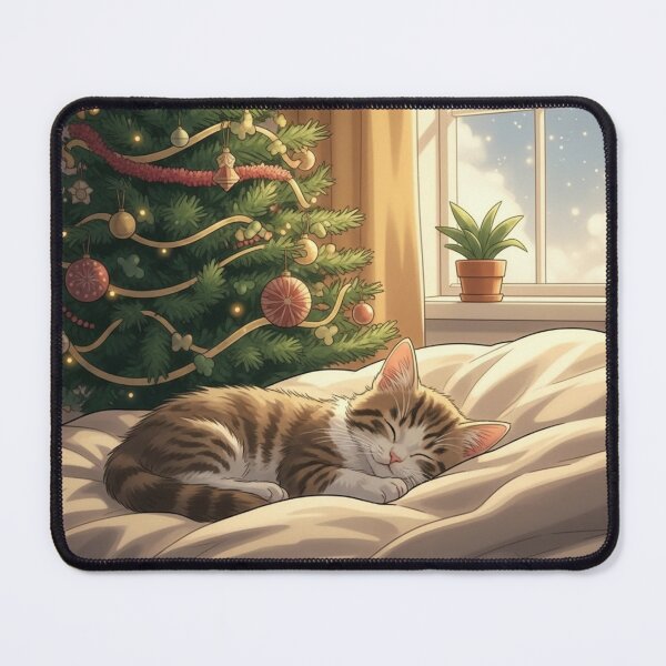 Item preview, Kitten Sleeping Under the Tree designed and sold by PetJoyPrintsCO.