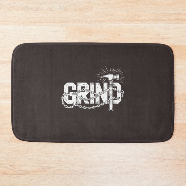 Item preview, GRIND – Hustle Hard Hammer & Chains Motivation Art designed and sold by Ajayk27.