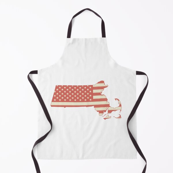 Item preview, Massachusetts USA Flag Silhouette – Stars and Stripes State Outline designed and sold by Paper Drip.