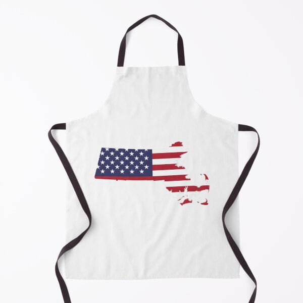 Item preview, Massachusetts USA Flag Silhouette – Stars and Stripes State Outline designed and sold by Paper Drip.