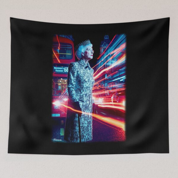 Item preview, Queen in London - glamorous fashion portrait designed and sold by KsaveraArt.