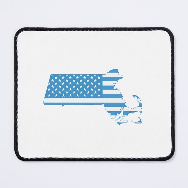 Item preview, Massachusetts Stars & Stripes State Silhouette – Classic Americana designed and sold by Paper Drip.