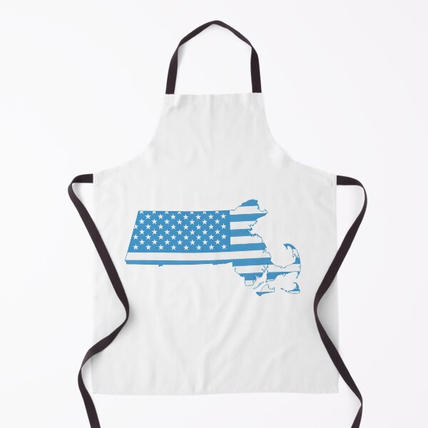 Item preview, Massachusetts Stars & Stripes State Silhouette – Classic Americana designed and sold by Paper Drip.