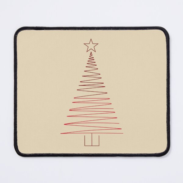 Item preview, Minimal Christmas Tree Line Art | Warm Beige & Terracotta Modern Holiday Poster designed and sold by AM-little-shop.