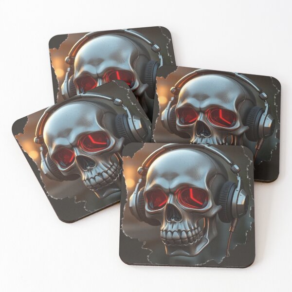 Item preview, Skull on torn background designed and sold by Mickey-Inc.