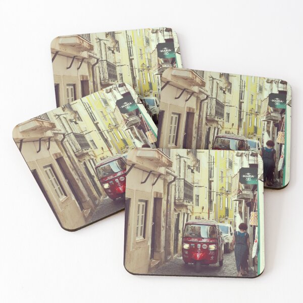 Item preview, Narrow Street in Alfama Lisbon designed and sold by CarolinaReina.