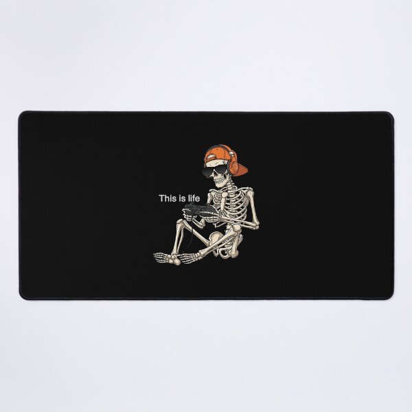 Item preview, Skeleton Gamer | This Is Life designed and sold by زينتريتي.
