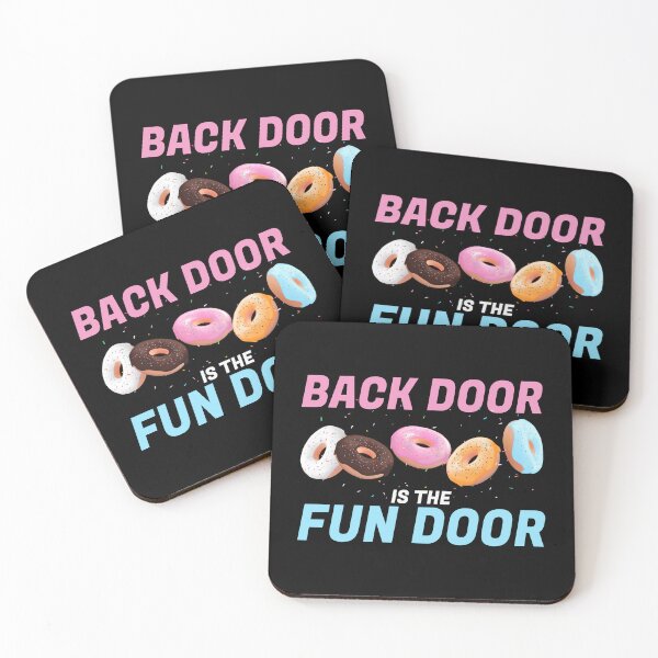 Item preview, Back Door Is the Fun Door – Funny Donut Humor Design designed and sold by JA World - Art & Design.