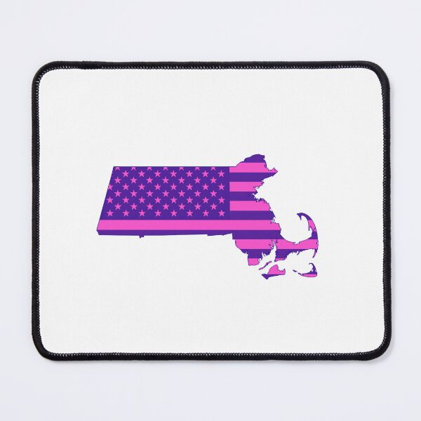 Item preview, Massachusetts Pop Pink State Flag – Modern Fun Colors designed and sold by Paper Drip.